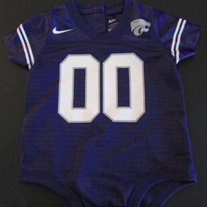 K State Purple Nike Onesie. Double 00 number, Size 3-6 months.